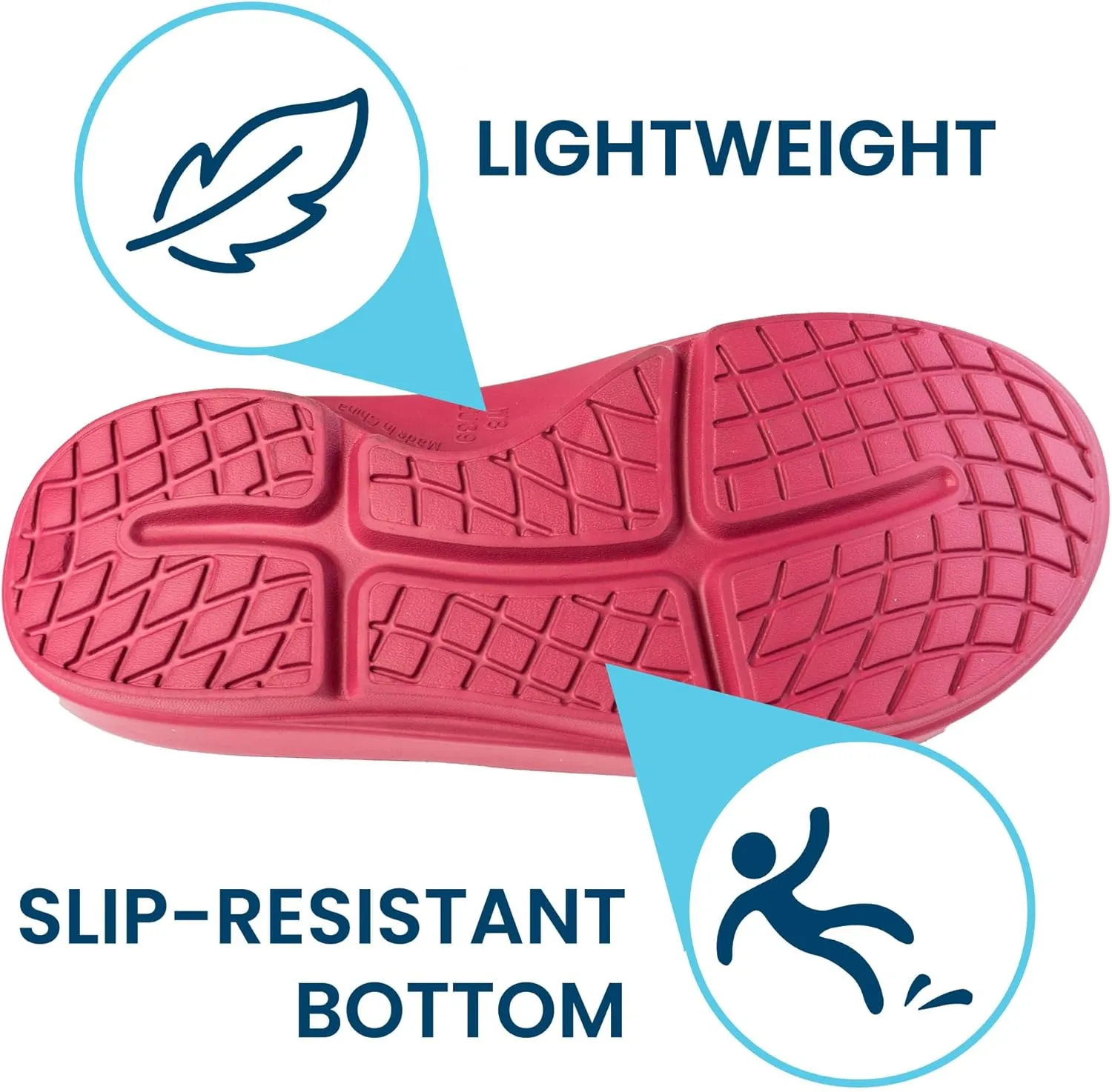 HUHV Recovery Comfort Sandals- Orthopedic Flip-Flop and Slide Sandals with Arch Support and Extra Cushion EVA Footbed for Men and Women