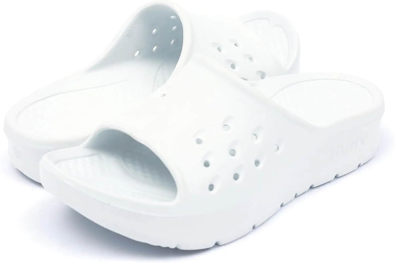 HUHV Women's MAX Cushion Arch Pod Tech Recovery comfort Slide Sandal with Comfort Orthotic Arch Support and our Proprietary HEALIUM Foam Technology
