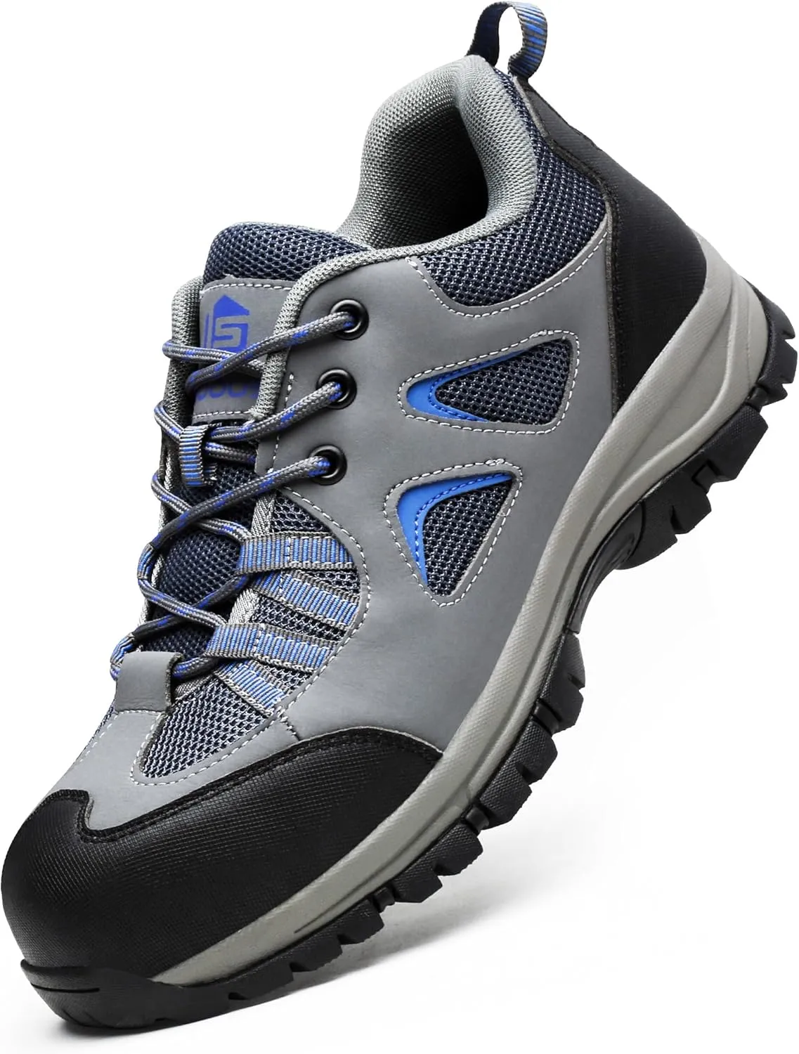 ISOOUS Steel Toe Shoes for Men Women Safety Composite Toe Sneakers Lightweight Comfortable Non Slip Resistant Work Shoes for Men Utility Indestructible Industrial Construction