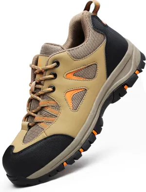 ISOOUS Steel Toe Shoes for Men Women Safety Composite Toe Sneakers Lightweight Comfortable Non Slip Resistant Work Shoes for Men Utility Indestructible Industrial Construction