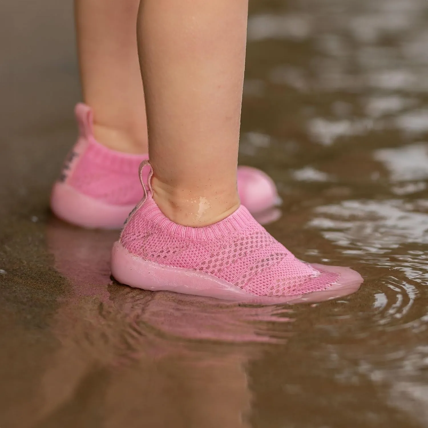 JAN & JUL Machine Washable Knit Shoes | Breathable Light-Weight Sneakers (Baby/Toddler/Little Kid)