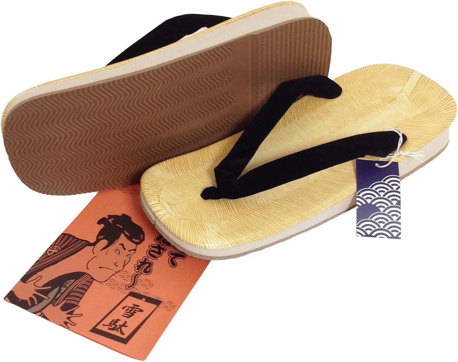 Japan Zouri Sandals Tatami Black Setta