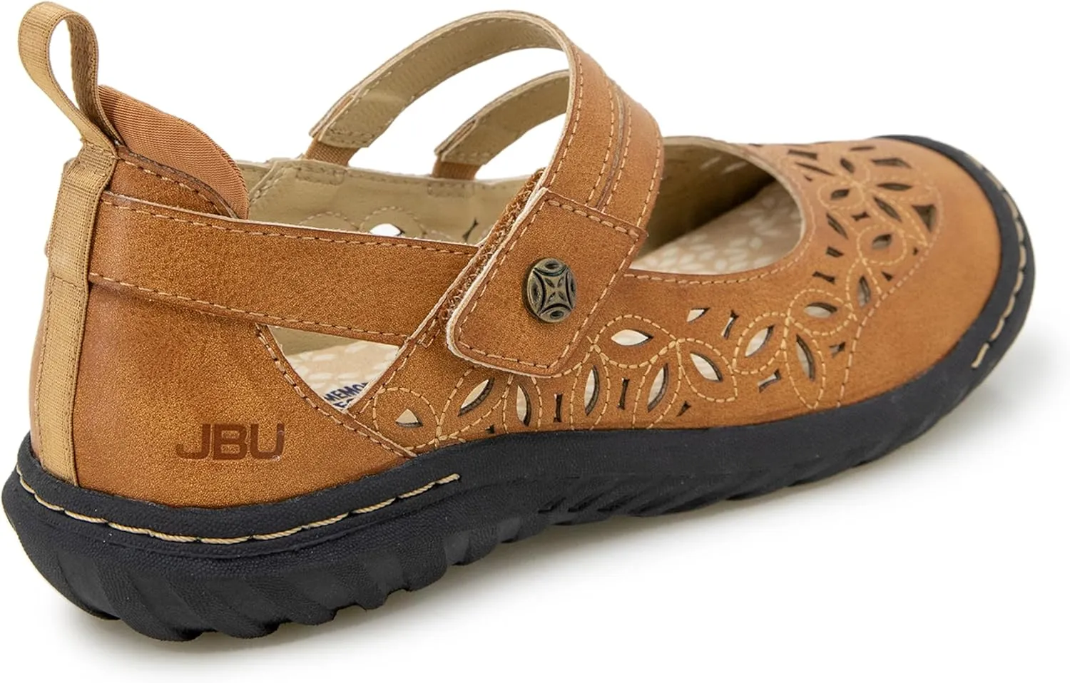 JBU Bellerose Encore Women’s Comfort Casual Classic Mary Jane Wide Flats Fashion Shoes