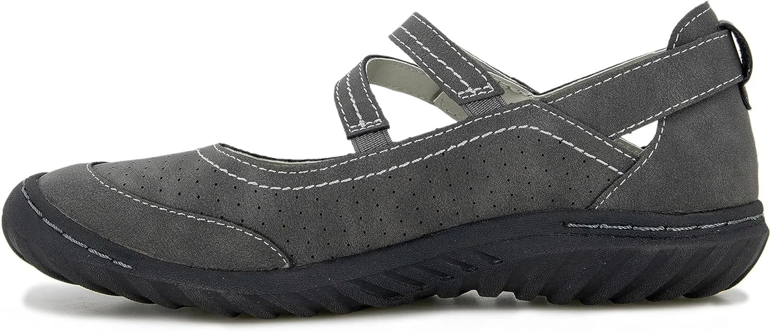 JBU Fawn Women’s Comfort Casual Classic Mary Jane Flats Fashion Shoes
