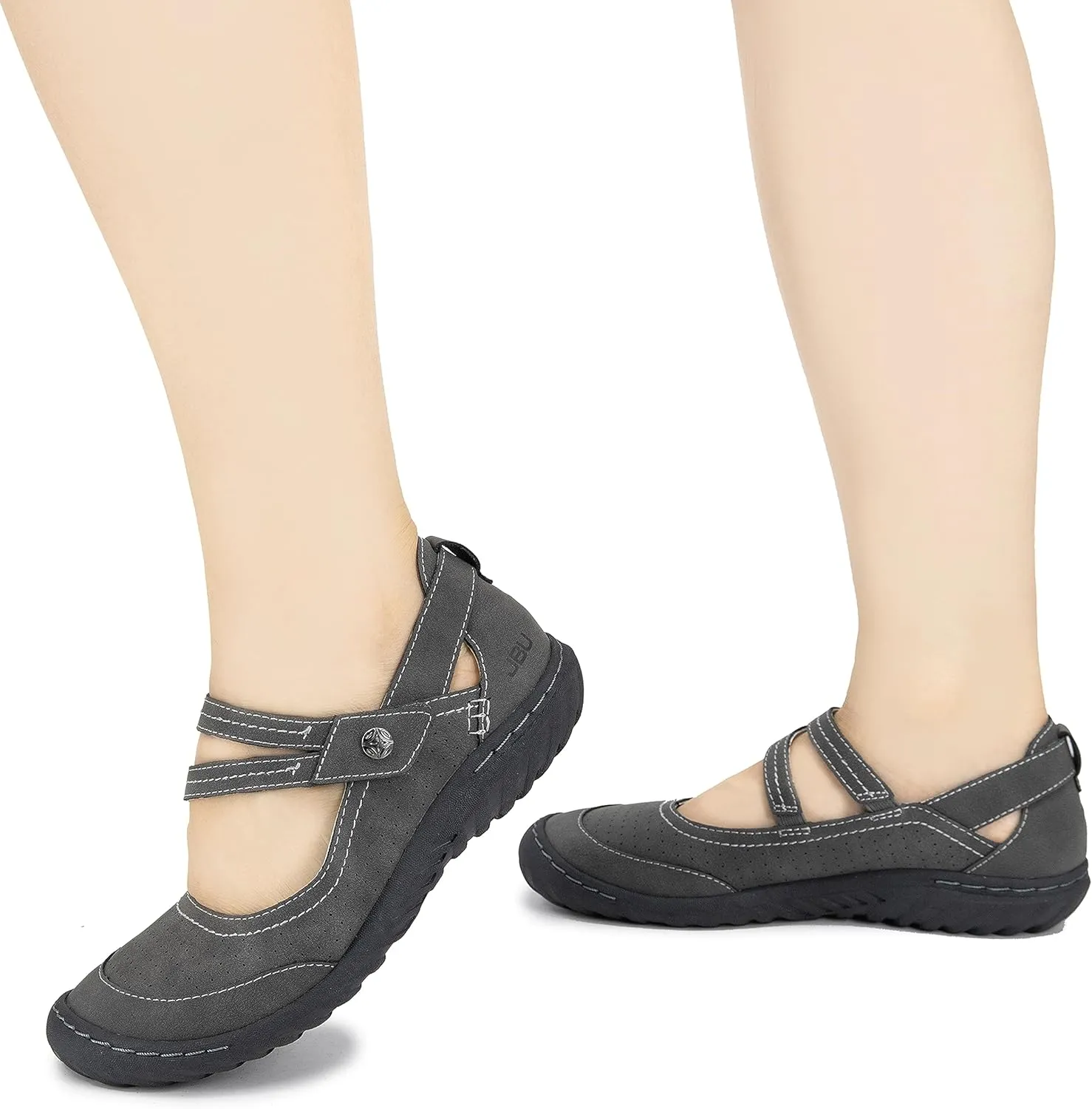 JBU Fawn Women’s Comfort Casual Classic Mary Jane Flats Fashion Shoes