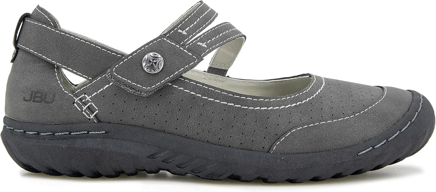 JBU Fawn Women’s Comfort Casual Classic Mary Jane Flats Fashion Shoes
