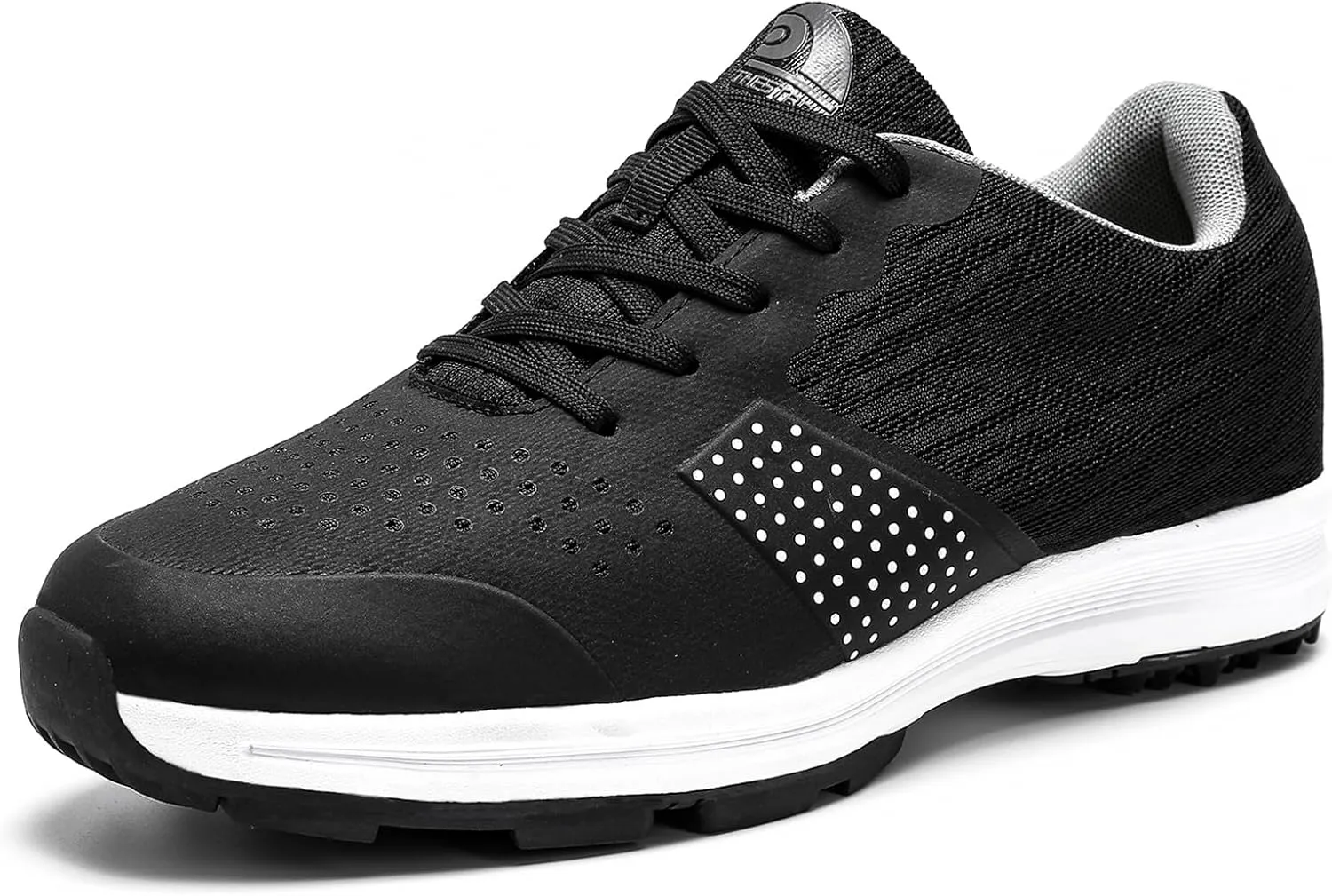 JiuQing Men's Golf Shoes Waterproof Spikeless Professional Golf Trainers Breathable Anti Slip Walking Footwears