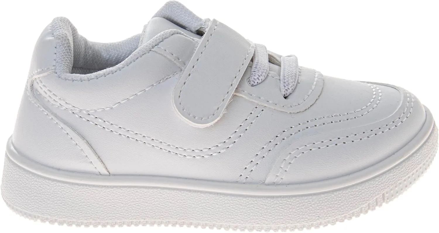 Josmo Kids Casual Sneaker for Girls and Boys - Lightweight Strap Closure Lace Up Shoes Tennis Running Athletic Sneakers (Sizes 5-10 Toddlers)