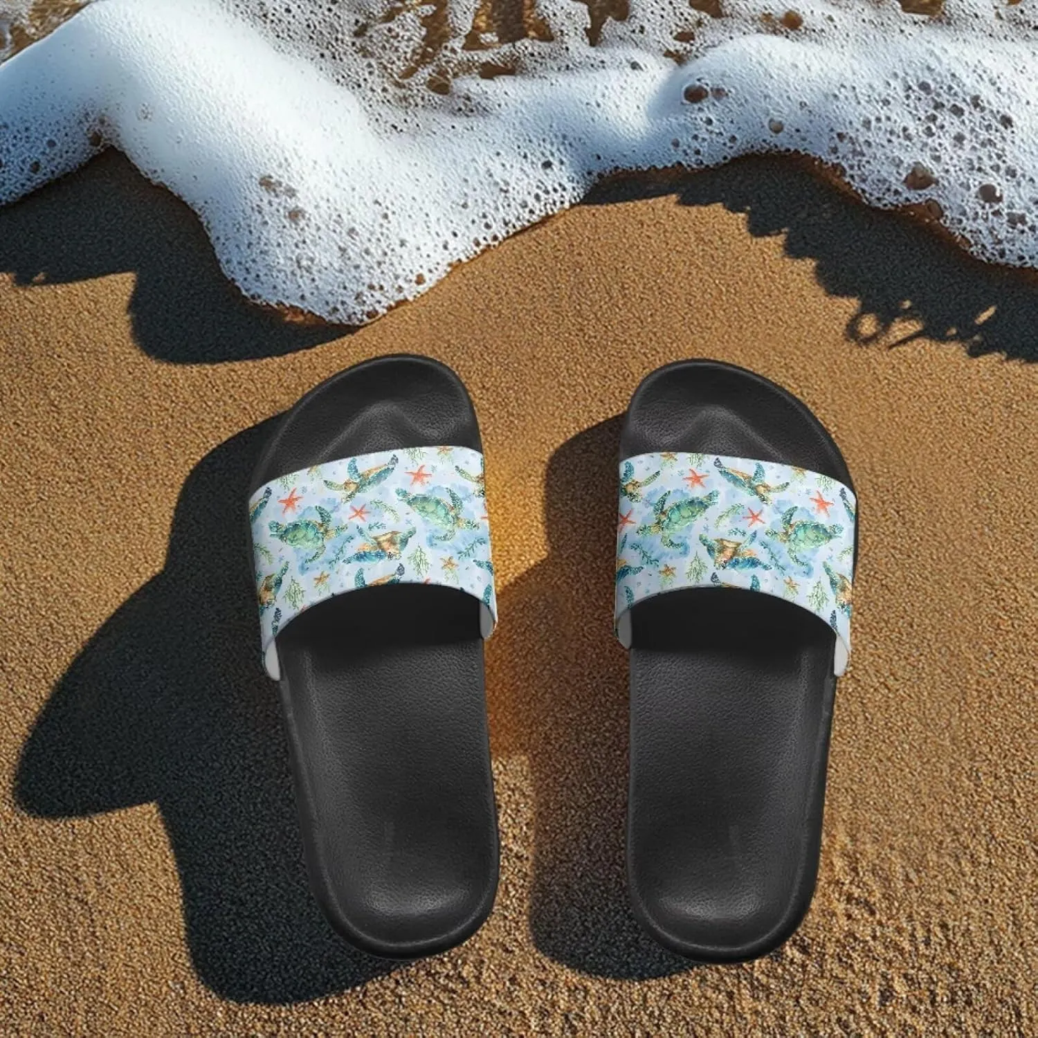 JoyLamoria Animal Print Sandals House Slides Women Cloud Slippers Soft Cushioned Non-Slip Shower Beach Pool Summer Cozy