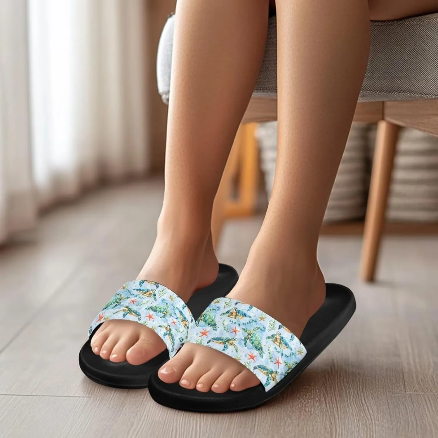 JoyLamoria Animal Print Sandals House Slides Women Cloud Slippers Soft Cushioned Non-Slip Shower Beach Pool Summer Cozy