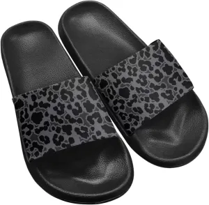 JoyLamoria Animal Print Sandals House Slides Women Cozy Pillow Slippers Soft Non-Slip Beach Pool Bathroom Lightweight Summer Fashionable