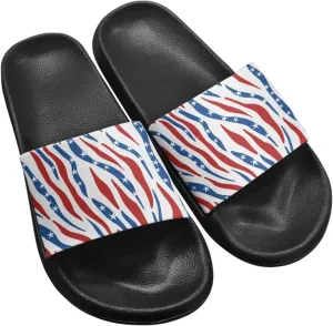 JoyLamoria Animal Print Sandals House Slides Women Cozy Pillow Slippers Soft Non-Slip Beach Pool Bathroom Lightweight Summer Fashionable