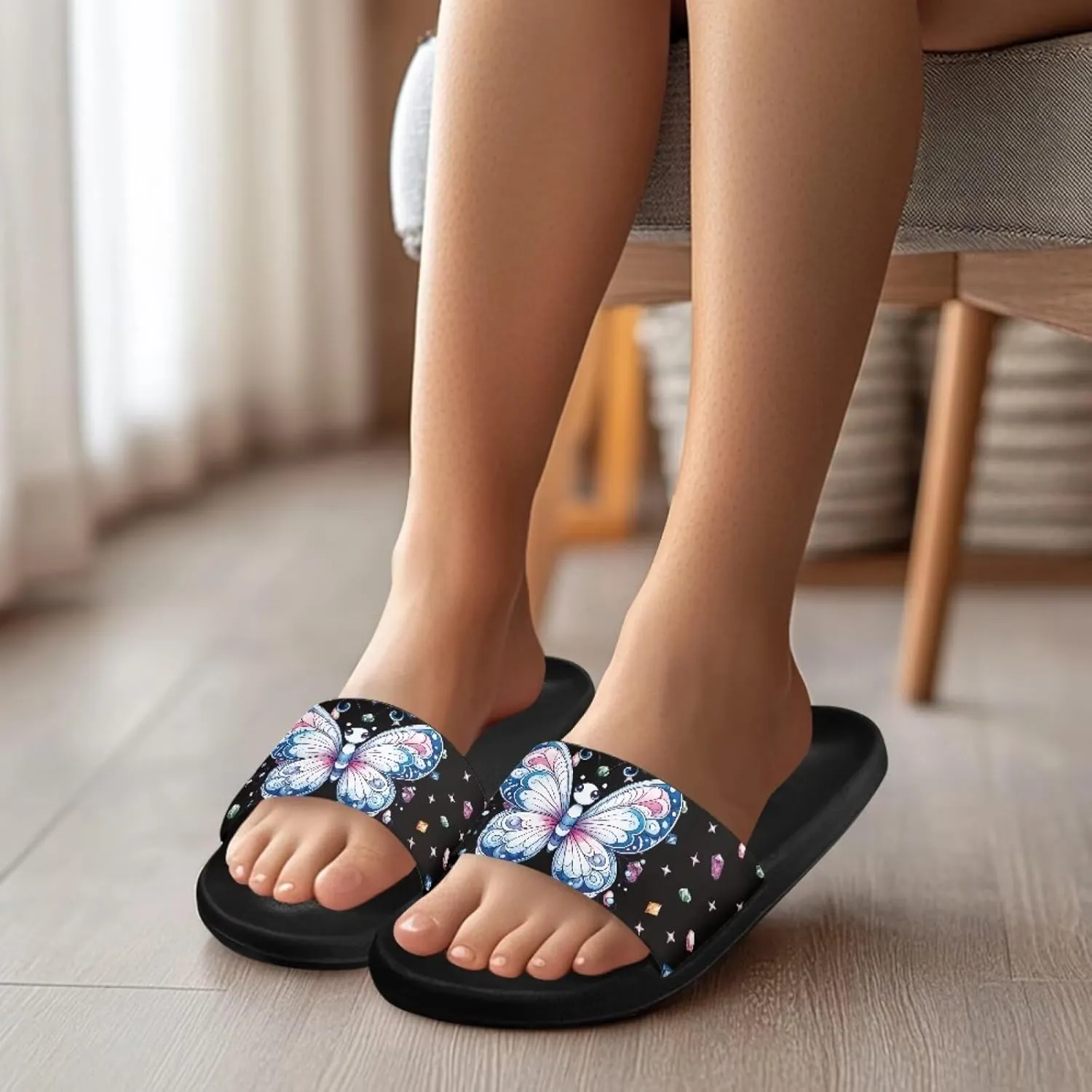 JoyLamoria Women Animal Design Slides House Sandals for Cloud Slippers Thick Sole Cushioned Non-Slip Bathroom Pool Beach Summer