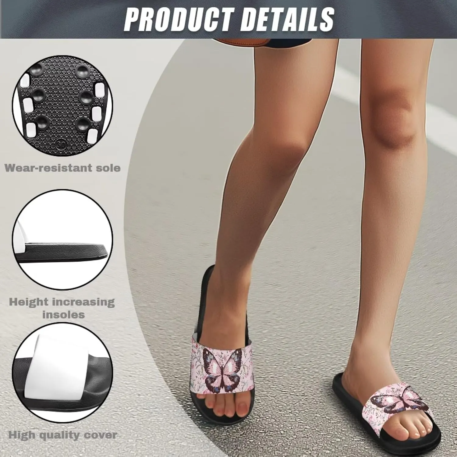 JoyLamoria Women Animal Design Slides House Sandals for Cloud Slippers Thick Sole Cushioned Non-Slip Bathroom Pool Beach Summer