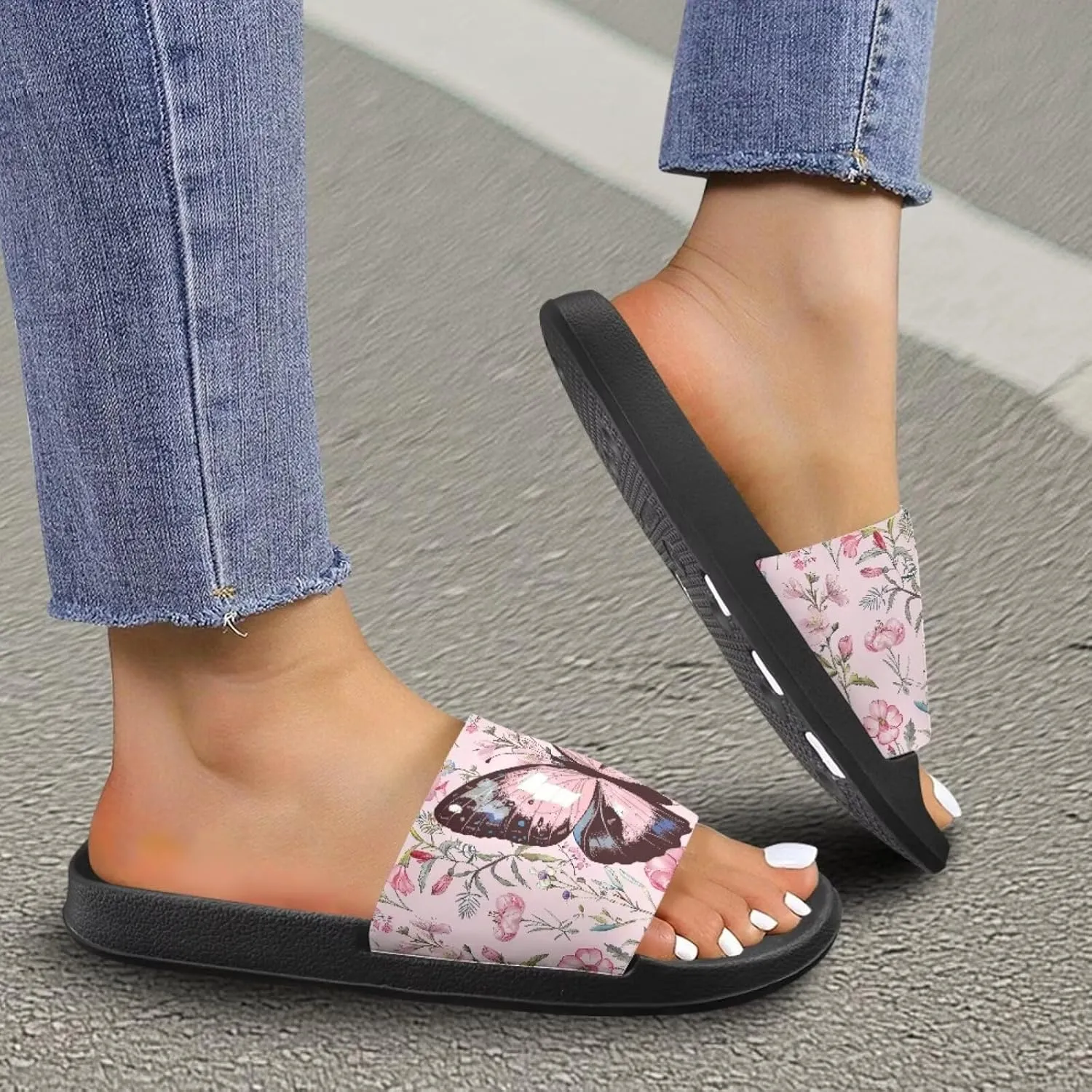 JoyLamoria Women Animal Design Slides House Sandals for Cloud Slippers Thick Sole Cushioned Non-Slip Bathroom Pool Beach Summer