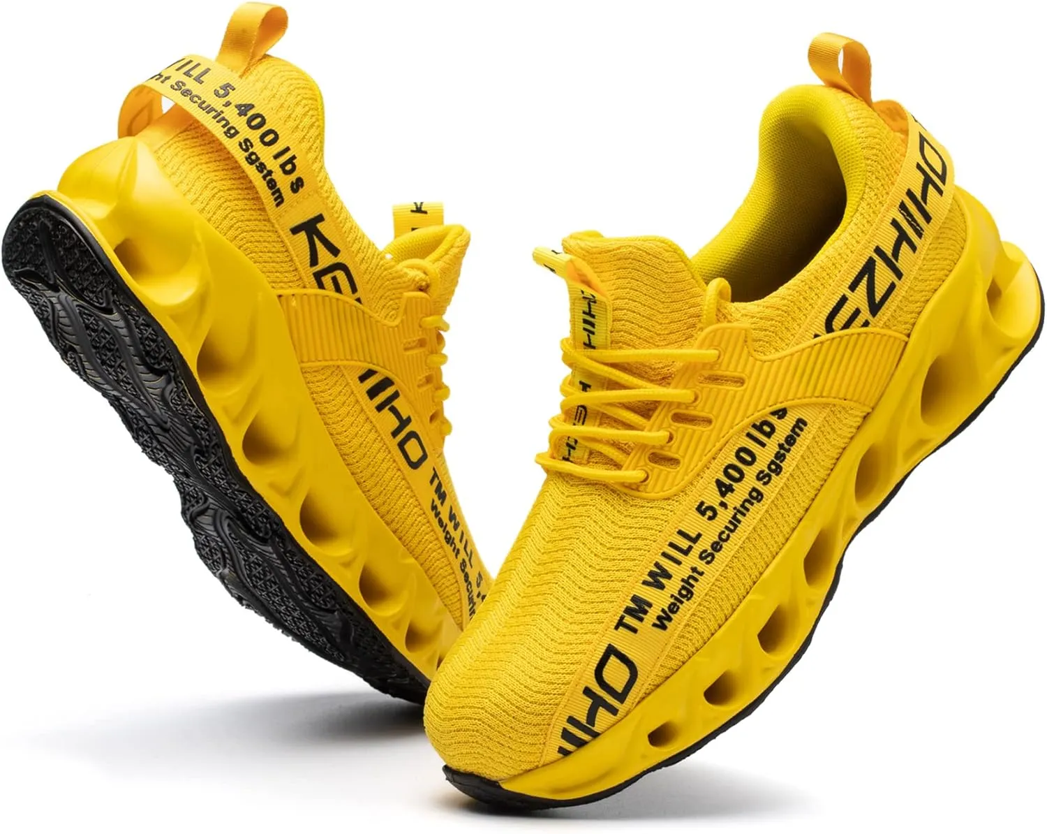 Kezhiho Steel Toe Shoes for Men Lightweight Comfortable Breathable Work Shoes Puncture Proof Slip Resistant Fashion Sneakers Indestructible Construction Industrial Safety Shoes