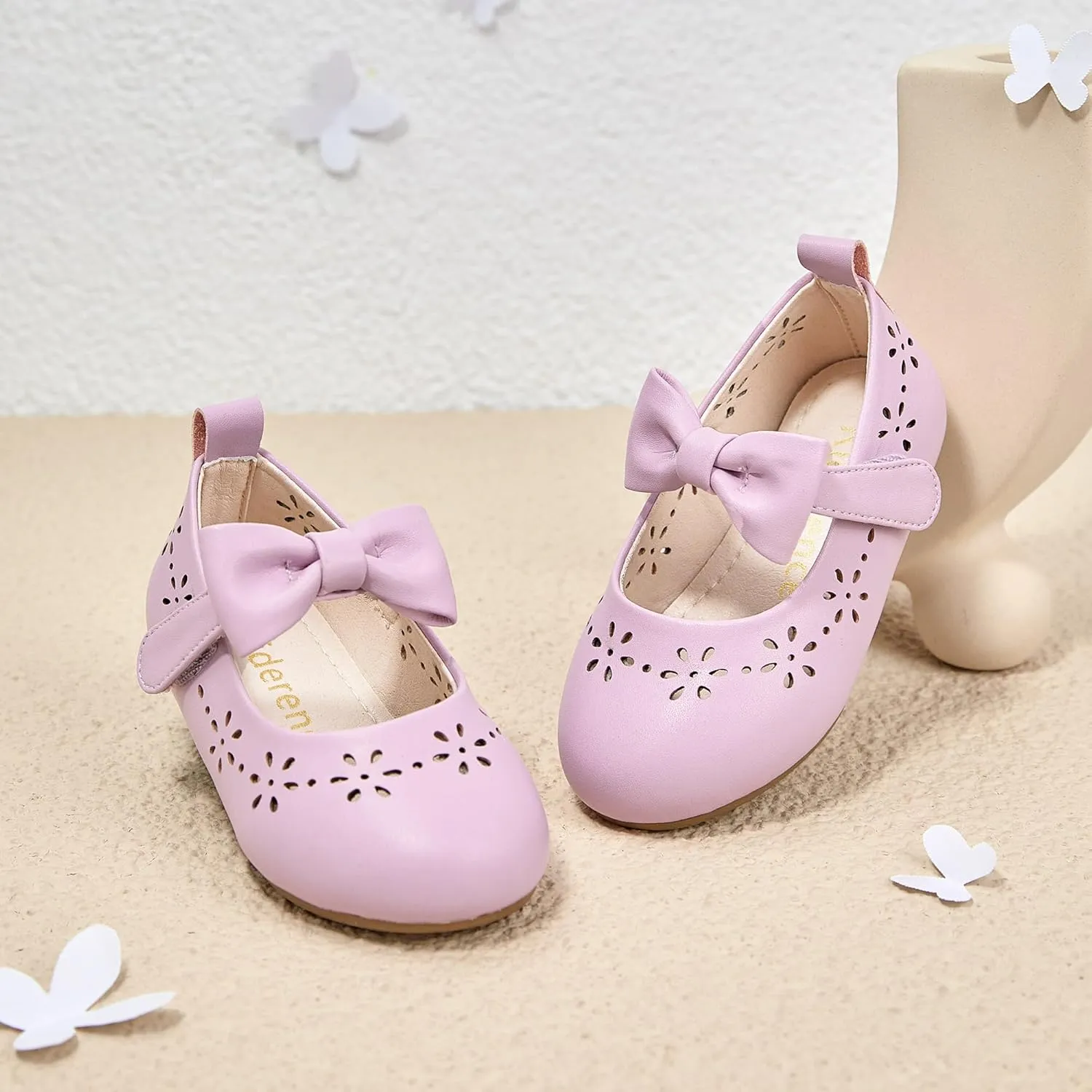 Kiderence Toddler Girls Dress Shoes Little Kids Mary Janes Ballet Flats Toddler