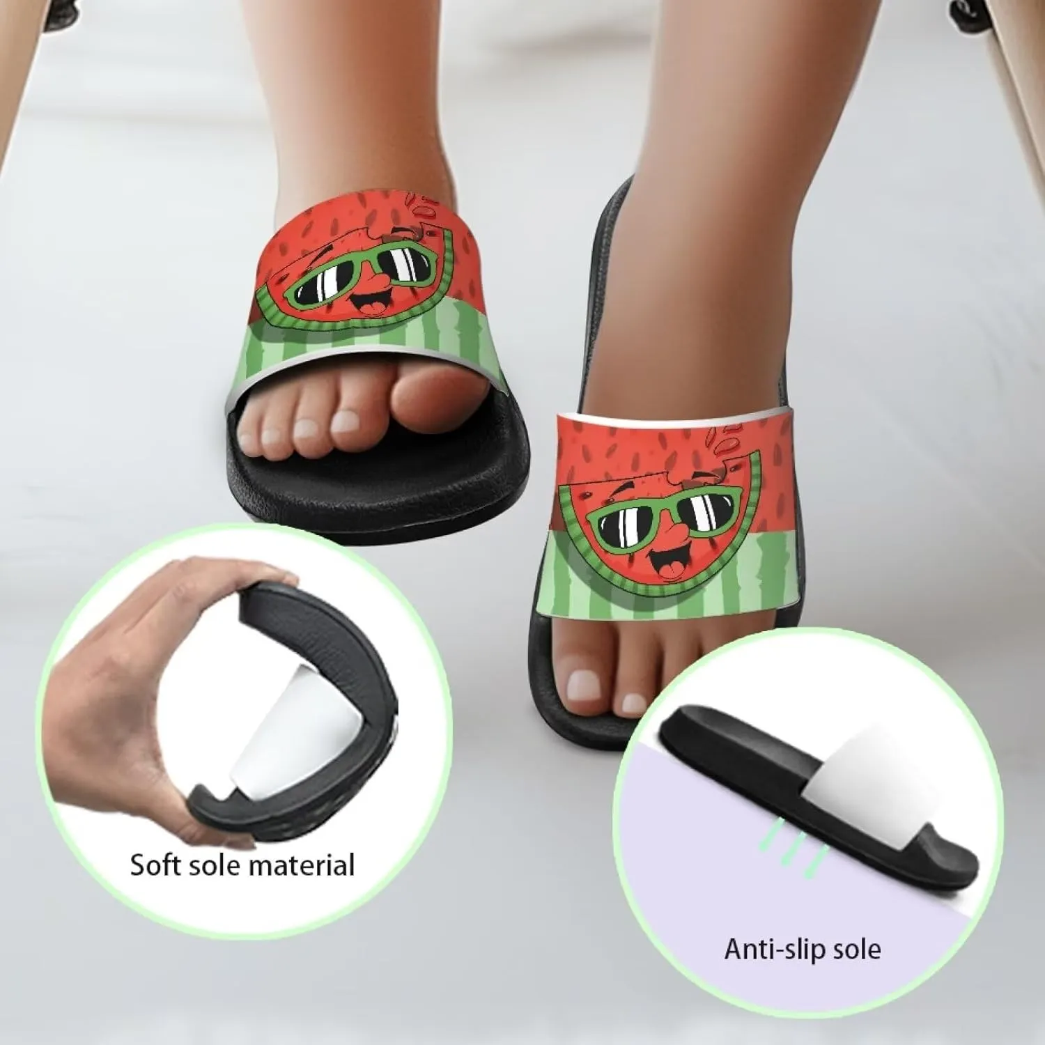 Kids Cloud Slides Girls & Boys Flip Flops Slip On Beach Sandals Youth Pool Shower Shoes EVA Summer Slippers