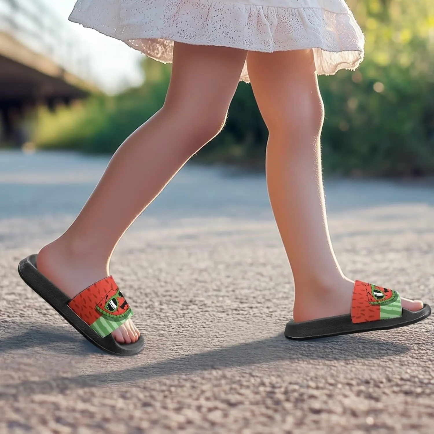 Kids Cloud Slides Girls & Boys Flip Flops Slip On Beach Sandals Youth Pool Shower Shoes EVA Summer Slippers