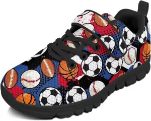 Kids Shoes Boys Girls Mesh Sneakers Fashion Back to School Shoes Anti Skid Lace Up
