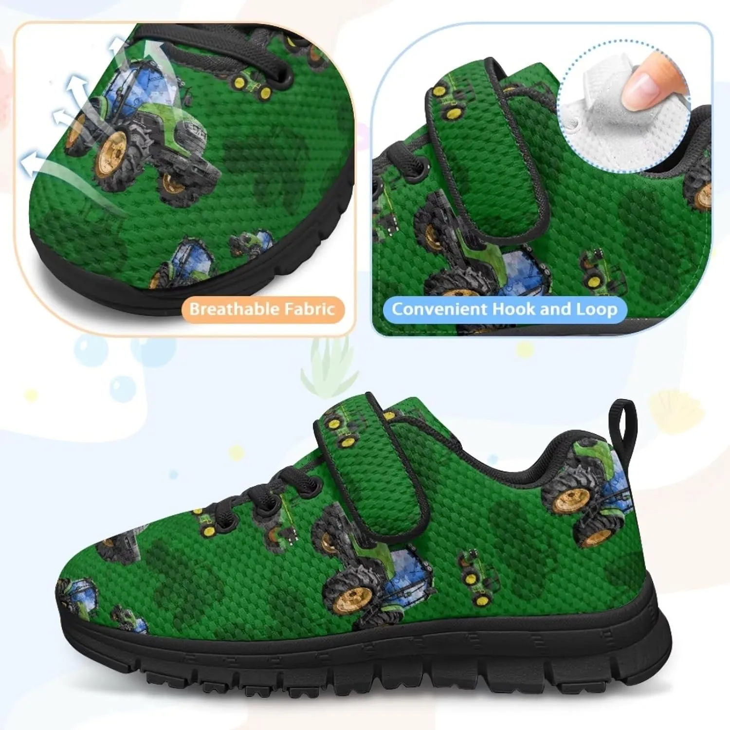 Kids Shoes Boys Girls Mesh Sneakers Fashion Back to School Shoes Anti Skid Lace Up
