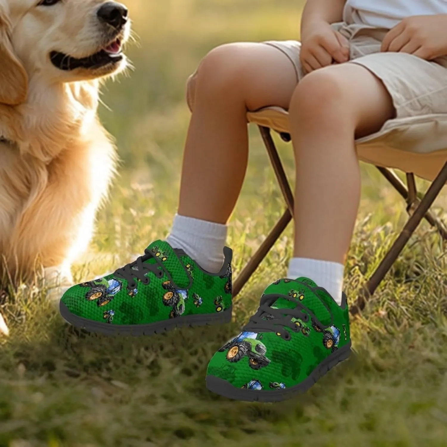Kids Shoes Boys Girls Mesh Sneakers Fashion Back to School Shoes Anti Skid Lace Up