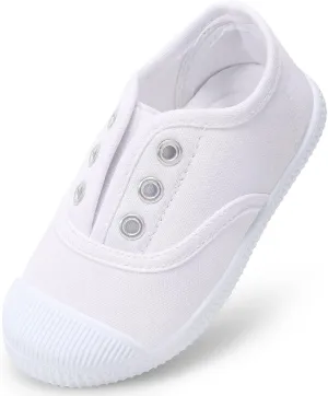 Kids Shoes Toddlers Canvas Sneakers Slip-on Comfortable Light Weight Causal Running Tennis Shoes for Boys Girls(Toddle/Little Kids/Big Kids)