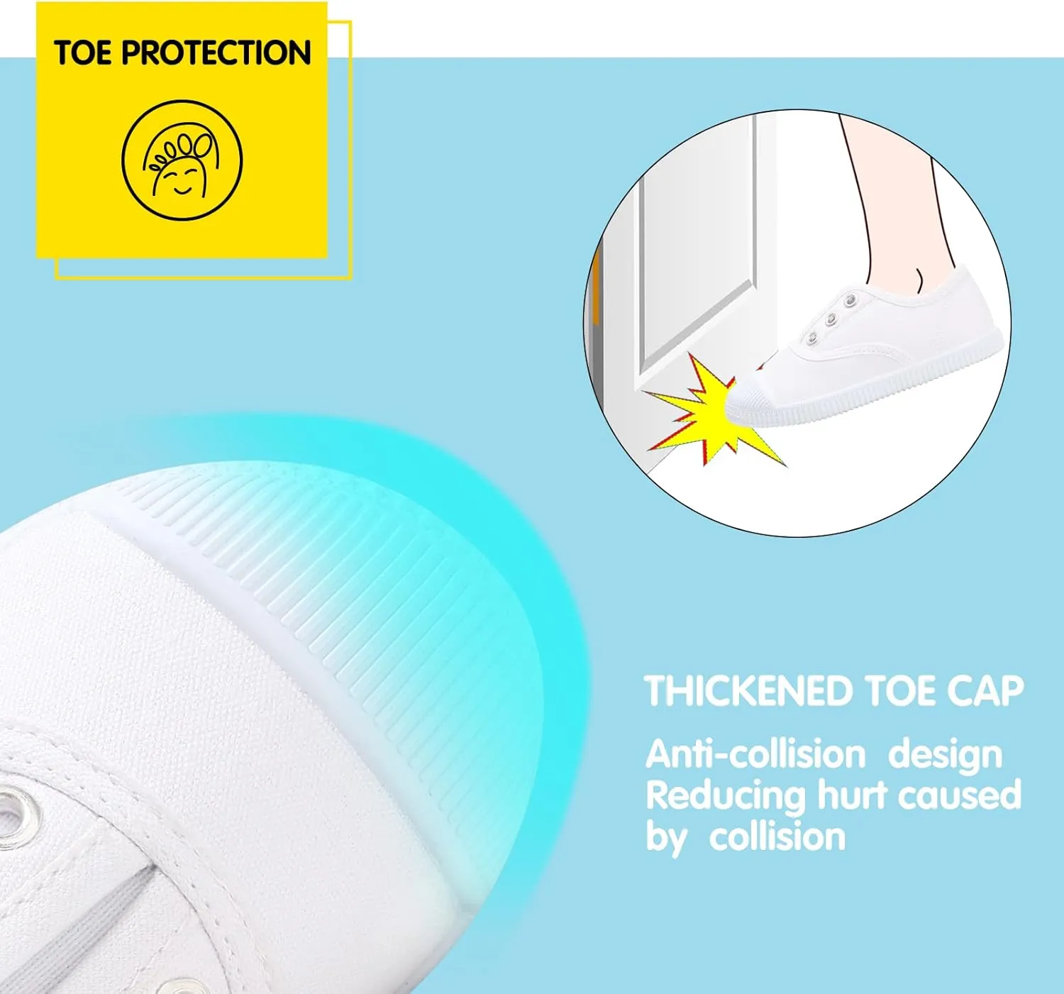 Kids Shoes Toddlers Canvas Sneakers Slip-on Comfortable Light Weight Causal Running Tennis Shoes for Boys Girls(Toddle/Little Kids/Big Kids)