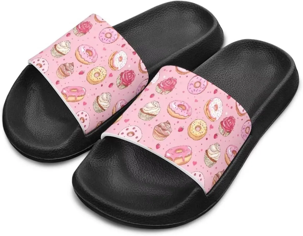 Kids Shower Slides丨Animal Graphic Sandals for Girls丨Quick Drying Bathroom Shower Sandals丨Summer Beach Pool Slippers| Thick Sole Non-Slip