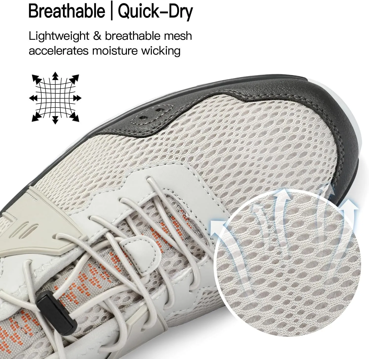 Kricely Water Shoes Men Quick Dry Aqua Shoes Swim Shoes for Men Non-Slip Beach Shoes Outdoor for Surfing