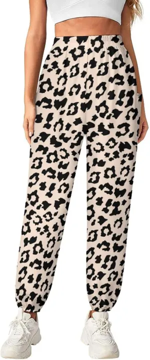 Leopard Yoga Bloomers Womens Hippie Harem Pant Elephant Pants Elastic Gym Yoga Trousers Loose Casual Sportswear