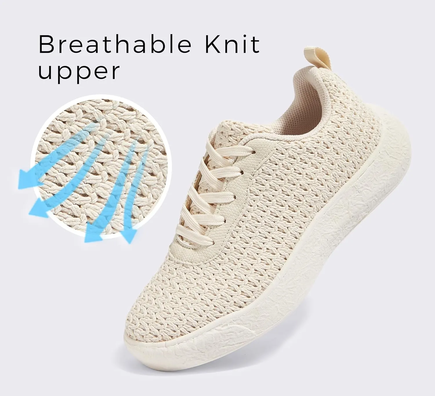 LUCKY STEP Women's Slip on Walking Shoes Casual Mesh-Comfortable Tennis Elastic Sock Breathable Workout Sneakers