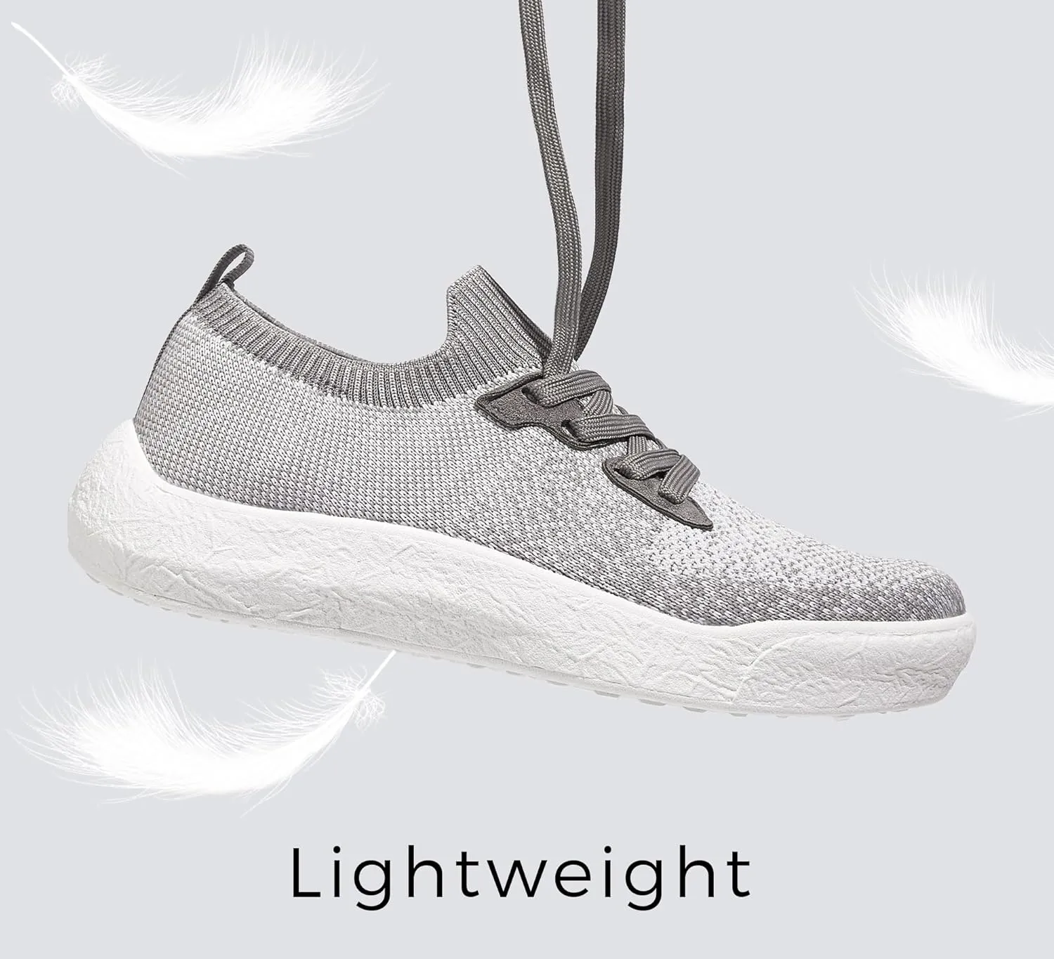 LUCKY STEP Women's Slip on Walking Shoes Casual Mesh-Comfortable Tennis Elastic Sock Breathable Workout Sneakers