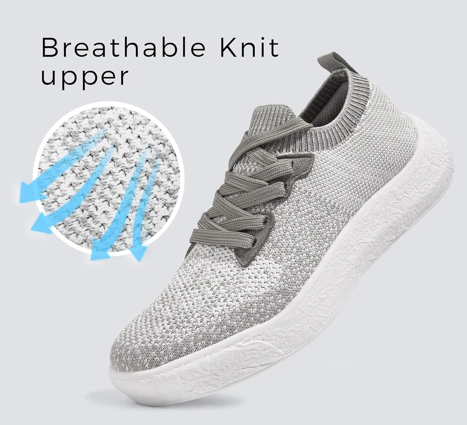 LUCKY STEP Women's Slip on Walking Shoes Casual Mesh-Comfortable Tennis Elastic Sock Breathable Workout Sneakers