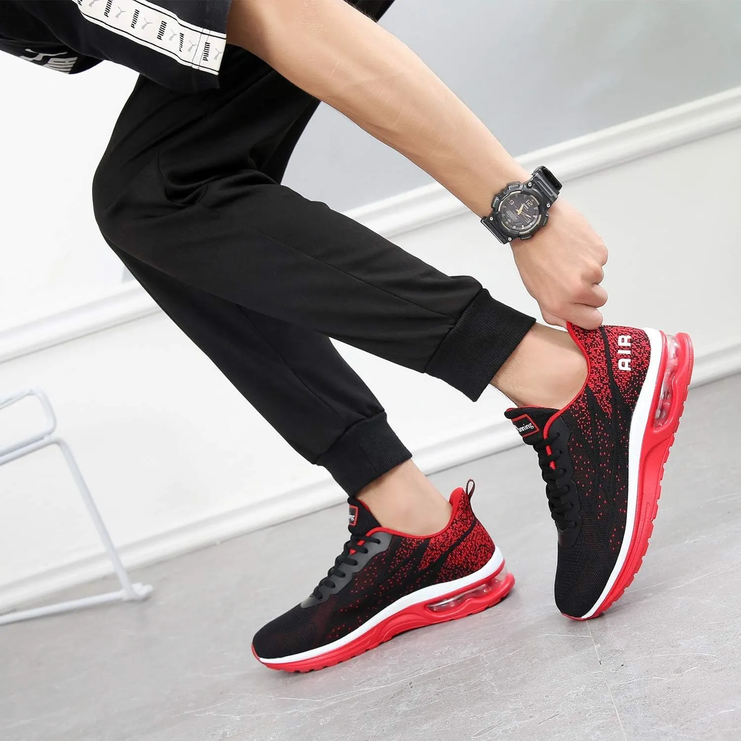 Mens Air Running Shoes Athletic Non Slip Walking Jogging Tennis Sneakers(US 7-12.5 D(M))