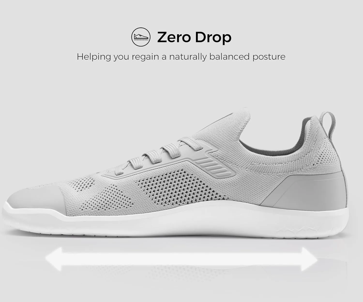 Men's Barefoot Shoes Zero Drop Wide Toe Box Minimalist Gym Shoes for Men Deadlift Cross Training Sneakers