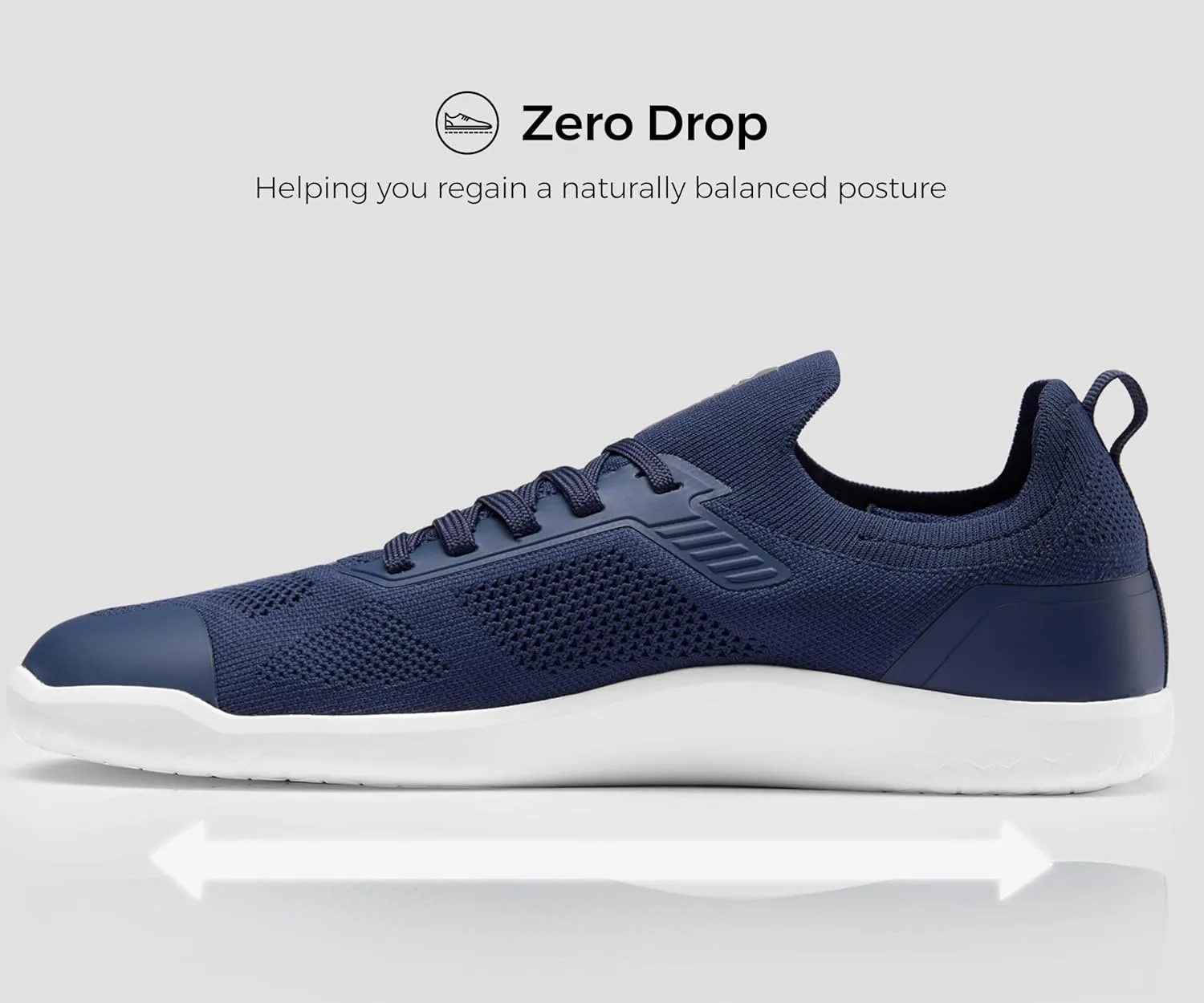 Men's Barefoot Shoes Zero Drop Wide Toe Box Minimalist Gym Shoes for Men Deadlift Cross Training Sneakers