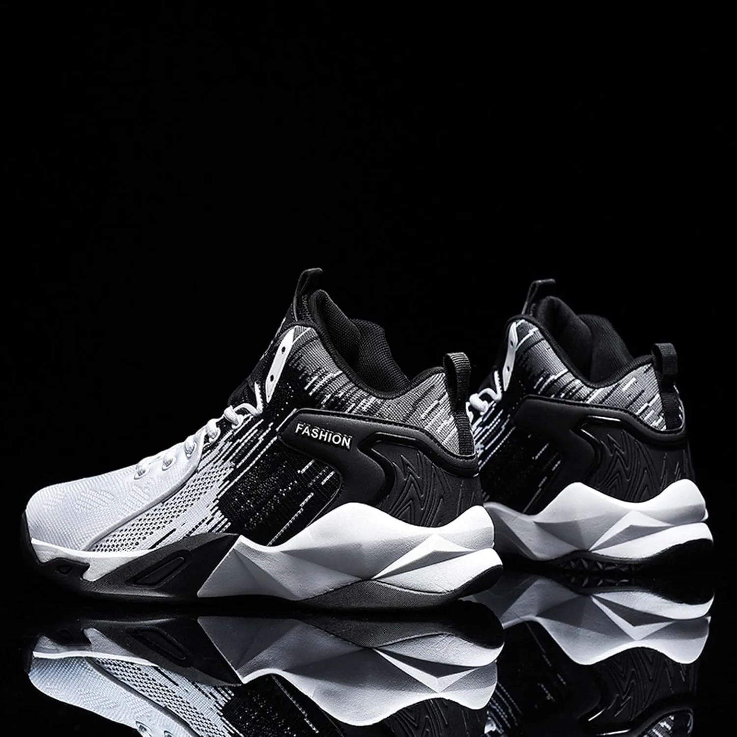Men's Basketball Shoes Mesh Breathable Sneakers Non-Slip Training Running Tennis Shoes Street Casual Walking Men's Shoes