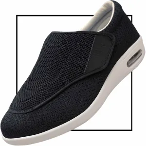 Men's Diabetic Shoes Wide Width Shoes for Adjustable Closure Breathable Lightweight Non Slip Air Cushion Sneakers Elderly Seniors Walking Shoes and Widening Elderly Shoes