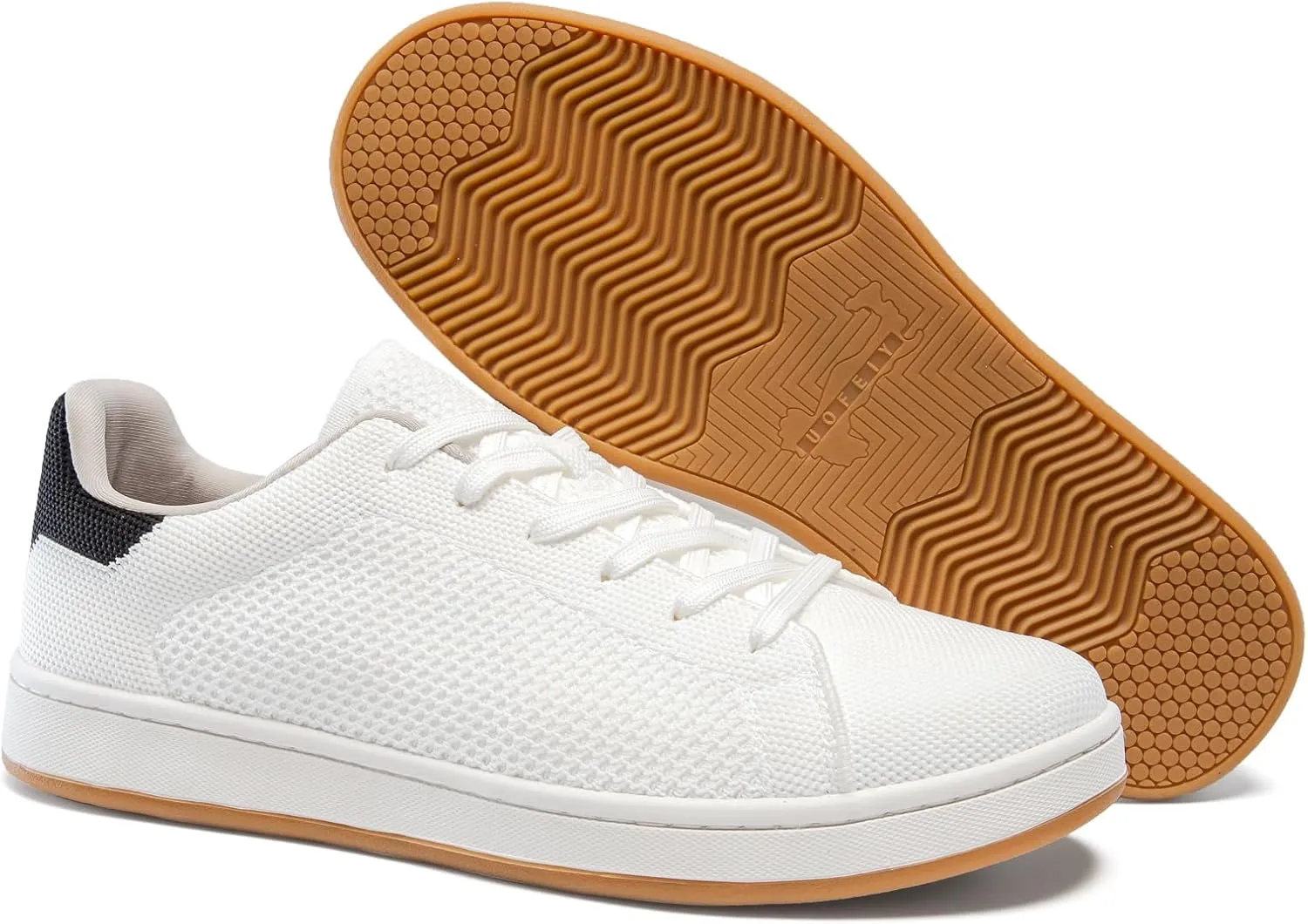Men's Fashion Sneakers Flying Knitting Breathable Water Resistant Shoes Classic Low Top Lightweight Comfort Lace Up Sturdy Daily Casual Walking Skateboard Shoes for Male