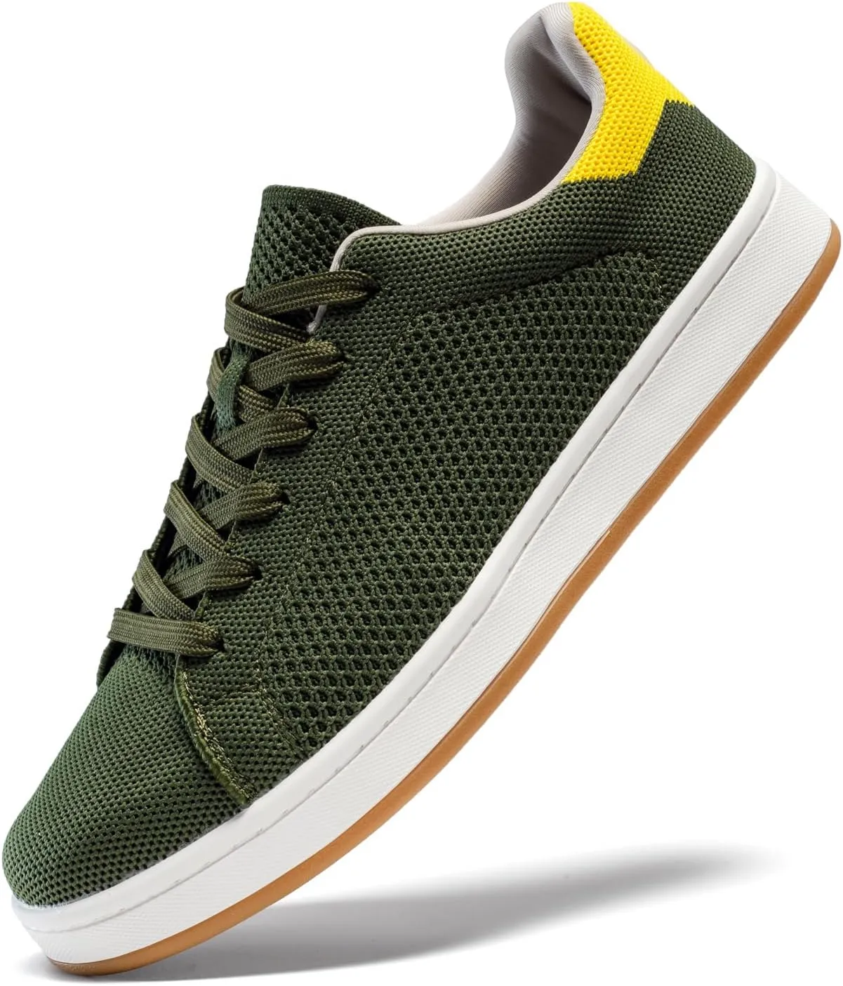 Men's Fashion Sneakers Flying Knitting Breathable Water Resistant Shoes Classic Low Top Lightweight Comfort Lace Up Sturdy Daily Casual Walking Skateboard Shoes for Male