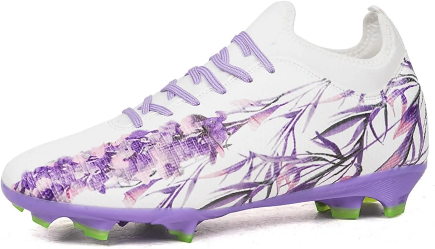 Men's High-Top Breathable Fashion Chinese Pattern Soccer Spikes Shoes Lightweight Non Slip Football Boots Outdoor Professional Training Baseball Sneakers