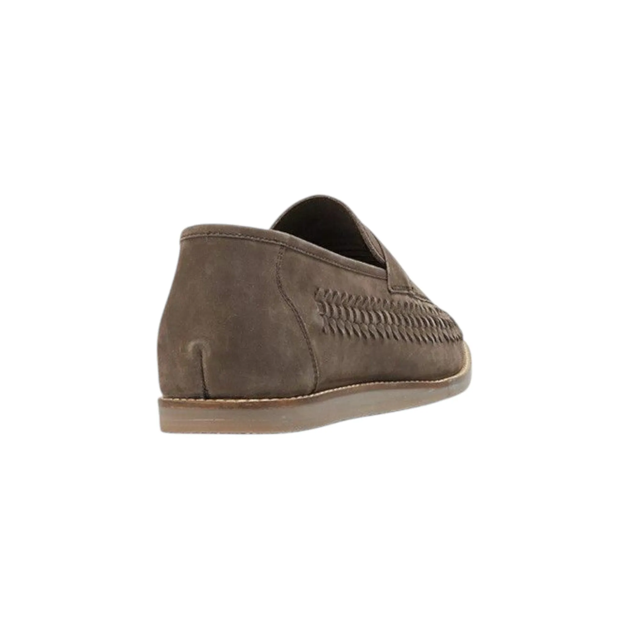 Mens Hush Puppies Wylie Brown Nubuck Loafers Leather Slip On Summer Shoes