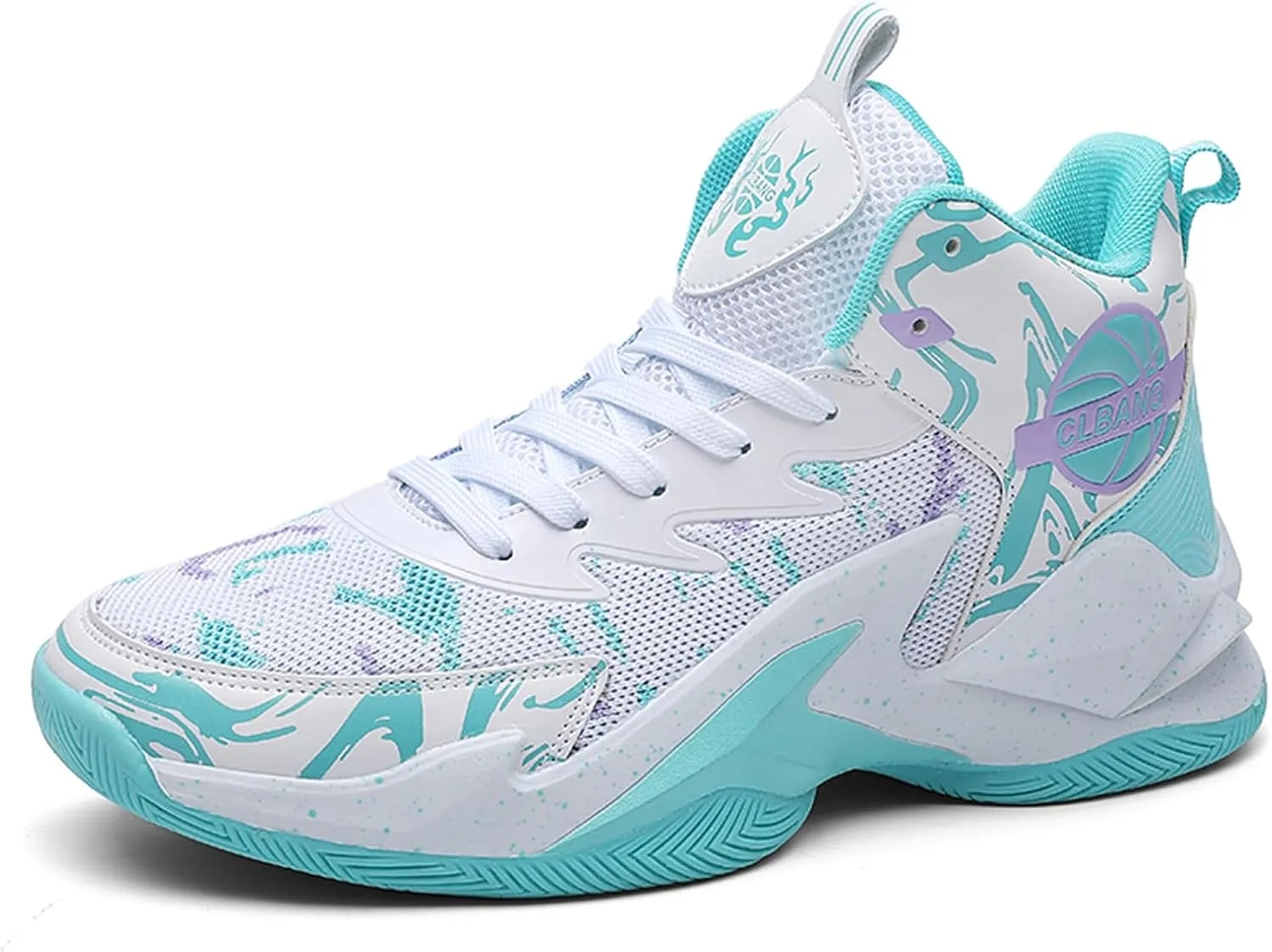Men's Lace Up High Top Fashion Basketball Shoes with Arch Support Lightweight Non-Slip Running Tennis Sneakers Classic Chinese Trend Sports Shoes