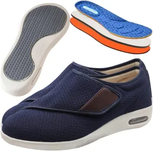 Men's Orthopedic Walking Shoes Mesh Breathable Knit for Plantar Fasciitis Relief Comfortable Arch Support Casual Fashion Sneakers Cushioned Slip On for Foot and Heel Pain
