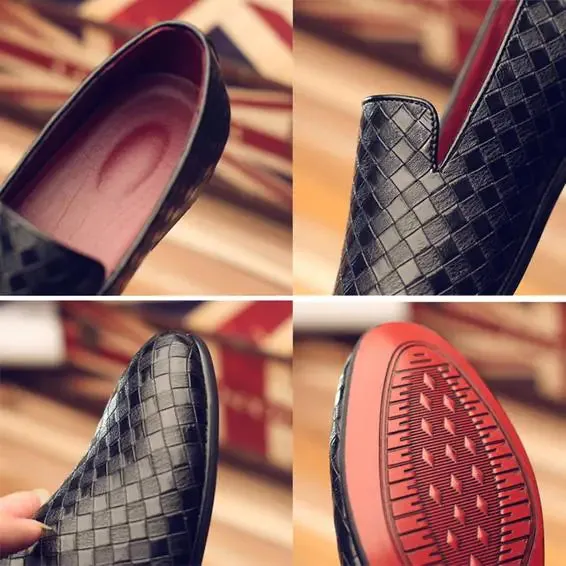 Men's Spring Casual Weave Loafers - British Style
