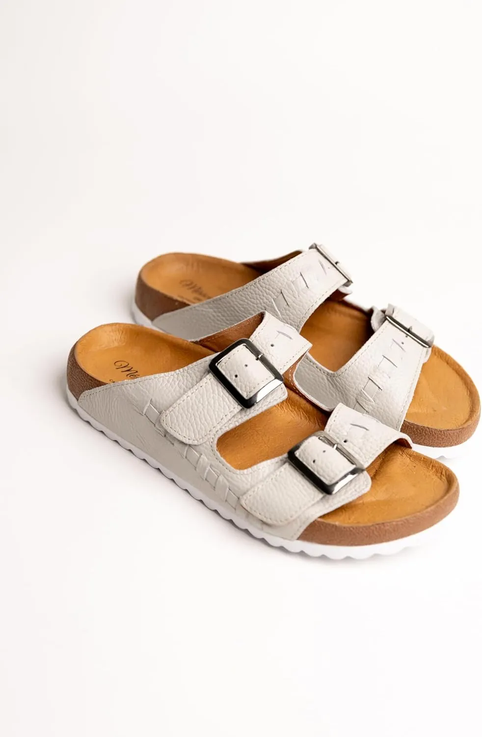Mexico en la Piel Men's Handmade Leather Huarache Sandals - Flats, Double Buckle Adjustable Closure, Open-Toe Design, EVA Sole, Casual and Comfortable Shoes for Daily Wear