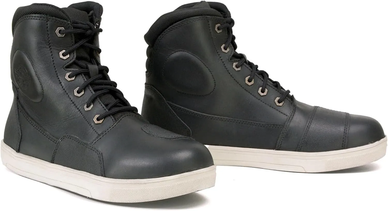 Milwaukee Leather Men's Motorcycle Reinforced Street Biker Casual Riding Shoes Leather Suede Canvas - 12