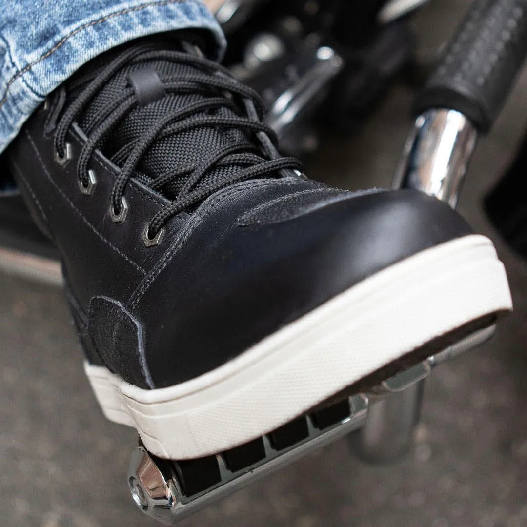 Milwaukee Leather Men's Motorcycle Reinforced Street Biker Casual Riding Shoes Leather Suede Canvas - 12