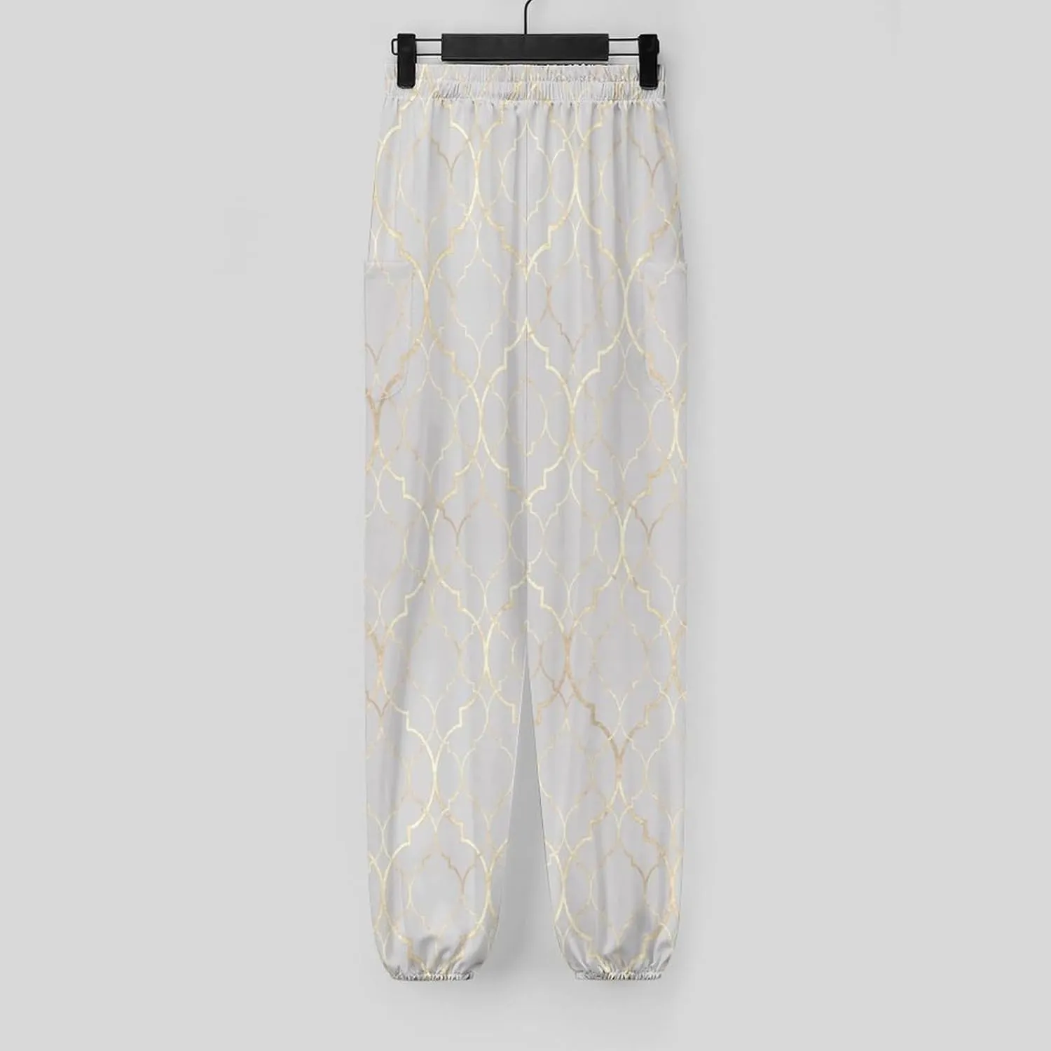 Moroccan Texture Yoga Bloomers Womans Hippie Harem Pant Lantern Pants Elastic Gym Yoga Clothes Loose Casual Slacks